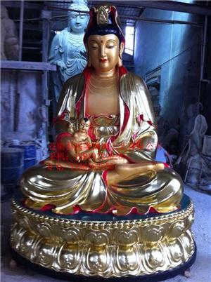 3米送子觀(guān)音佛坐像、銅佛像塑造