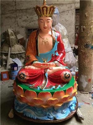 佛像廠(chǎng)家塑造【地藏王菩薩集彩銅像】
